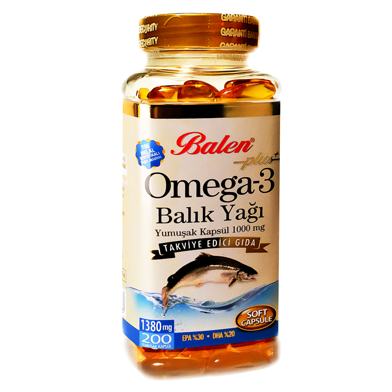 Balen Omega 3 Balık Yağı Yumuşak Kapsül 1380 Mg* 200  Kapsül