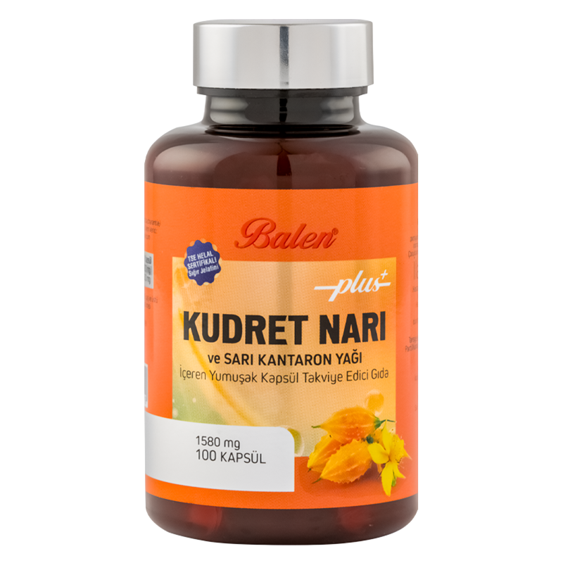 Balen Kudret Narı ve Sarı Kantaron Yağı İçeren Yumuşak Kapsül 1580 mg 100 Kapsül