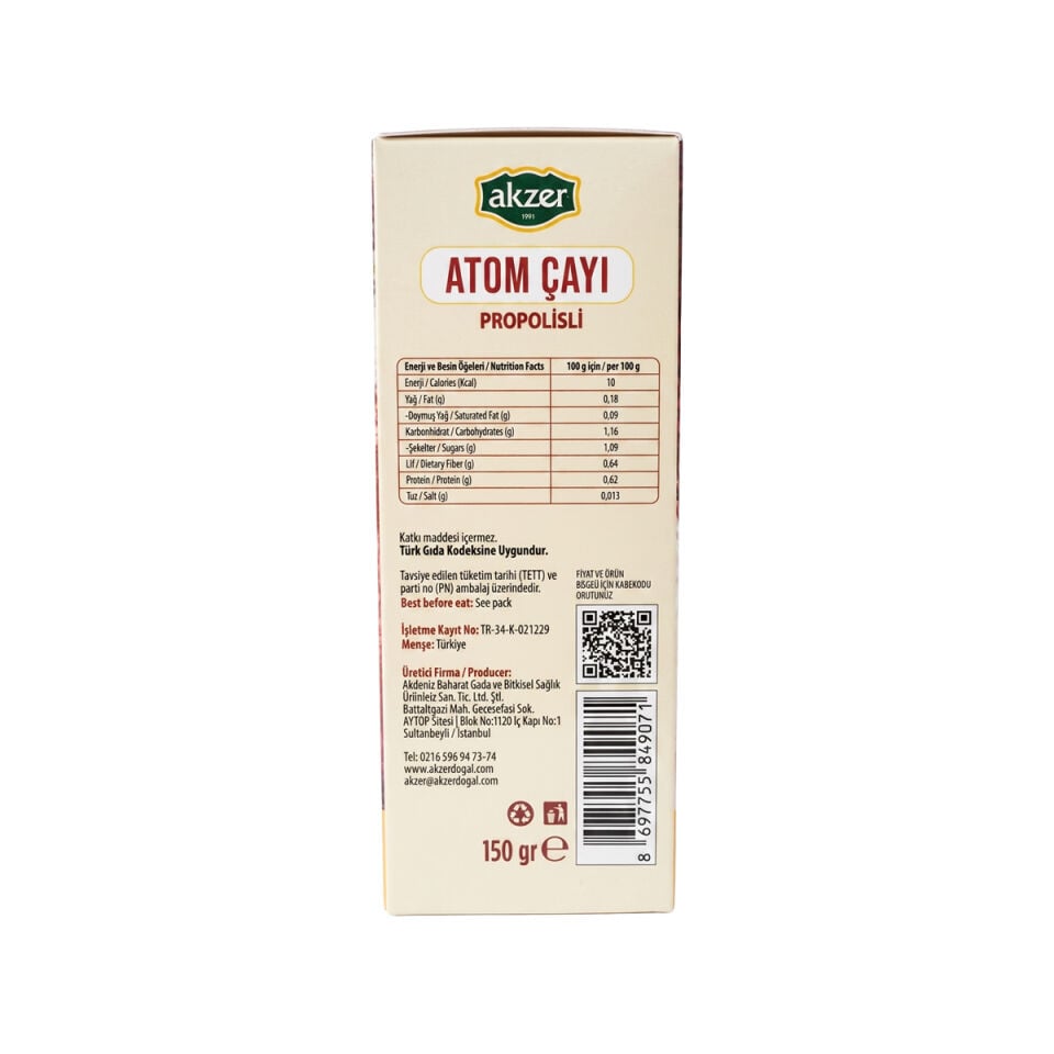 Akzer Atom Çayı 150 Gr