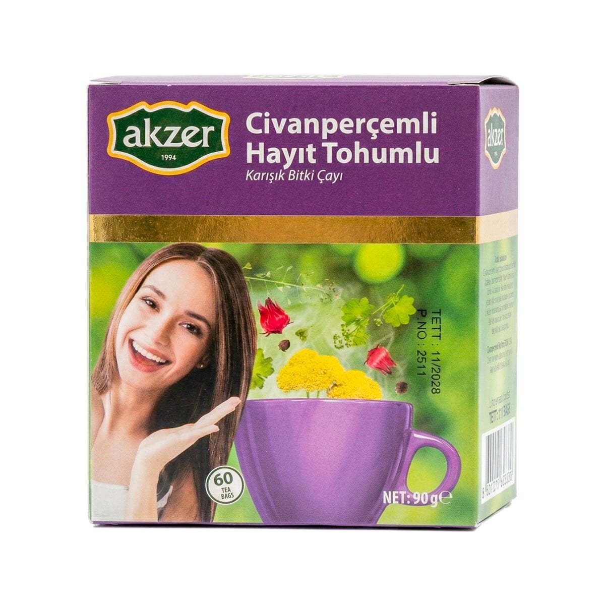 Akzer Civan Perçemli & Hayıt Tohumlu Çay 60’lı 100 Gr