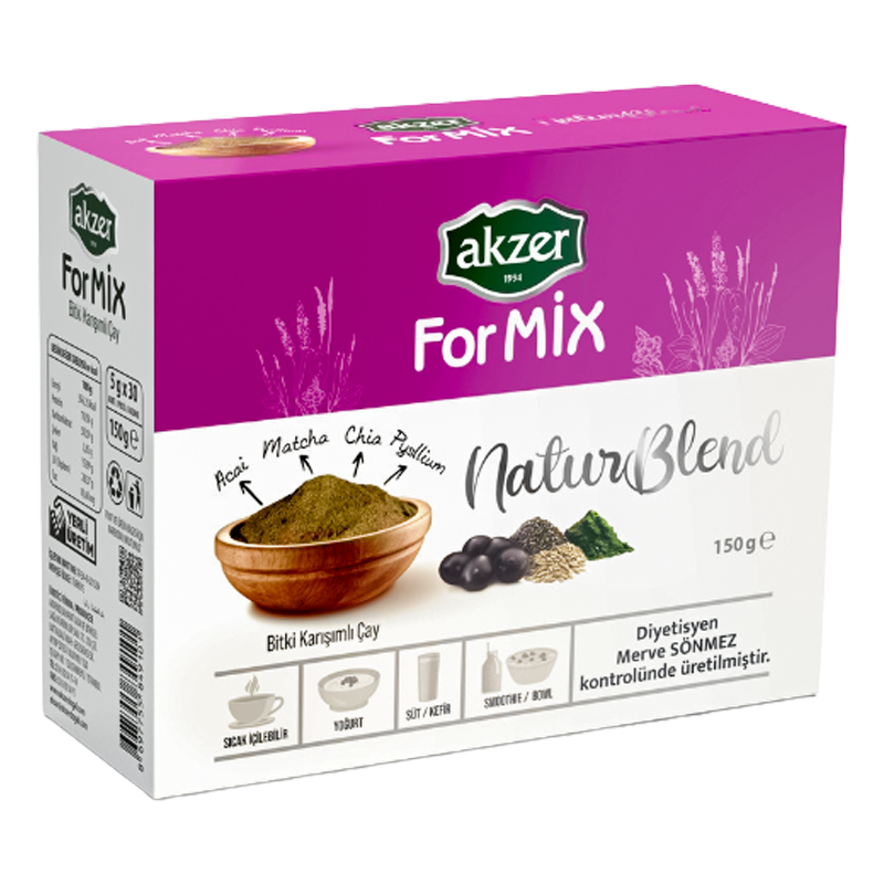 Akzer Formix Naturblend - Bitkisel Karışım - Detox Çayı 150 Gr