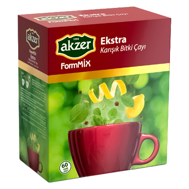 Akzer Formix Ekstra Karışık Bitki Çayı 60 Süzen Poşet 120 Gr