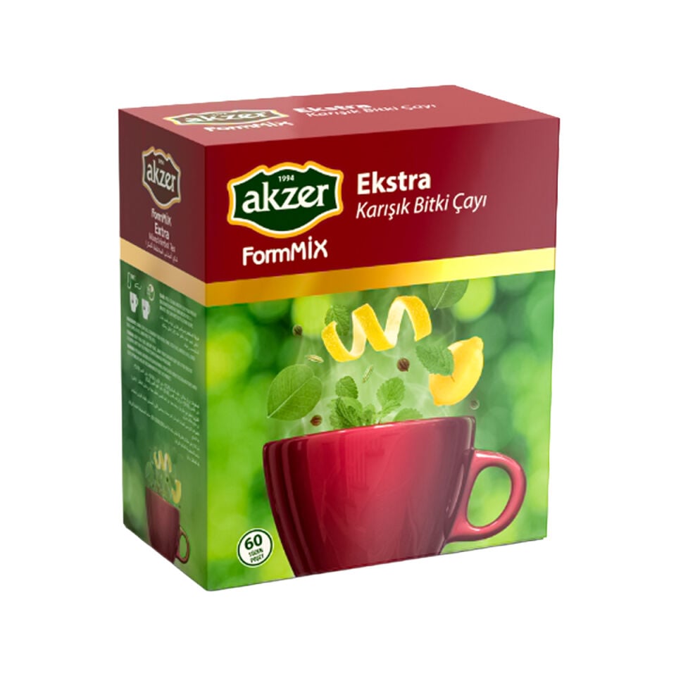 Akzer Formix Ekstra Karışık Bitki Çayı 60 Süzen Poşet 120 Gr