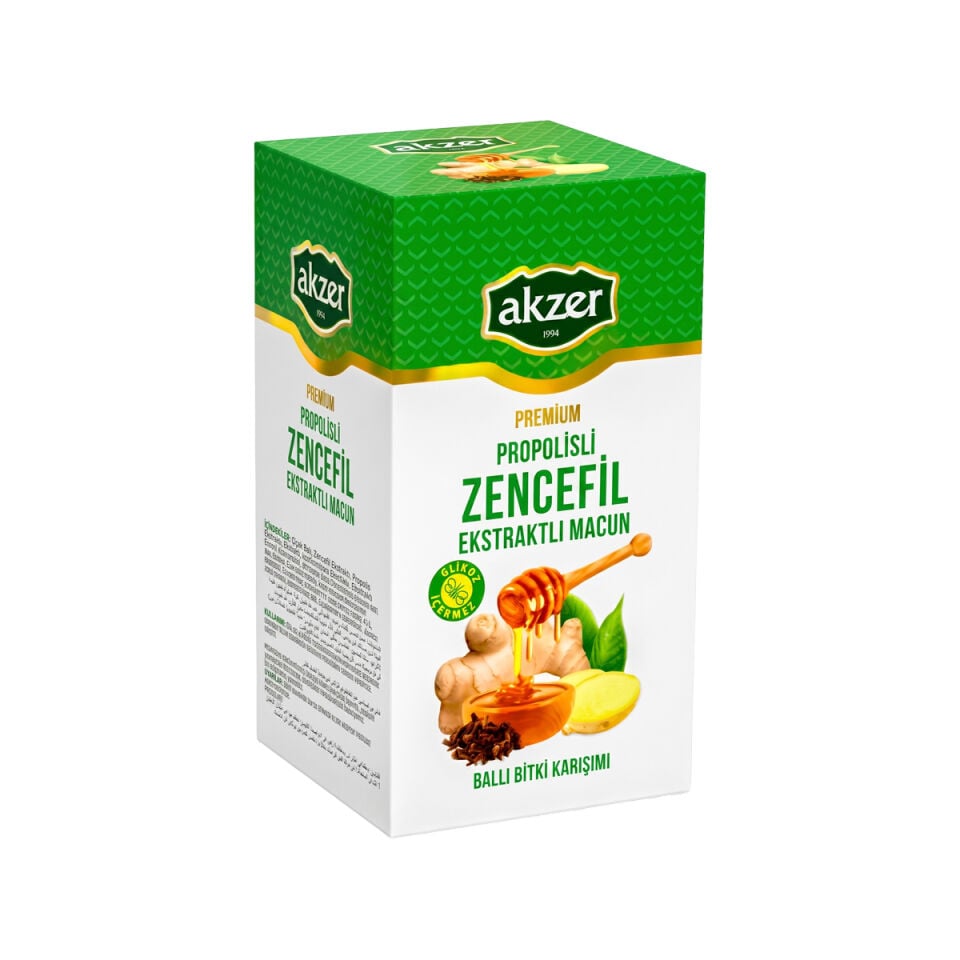 Akzer Propolisli Zencefil Ekstraktlı Macun 300 Gr