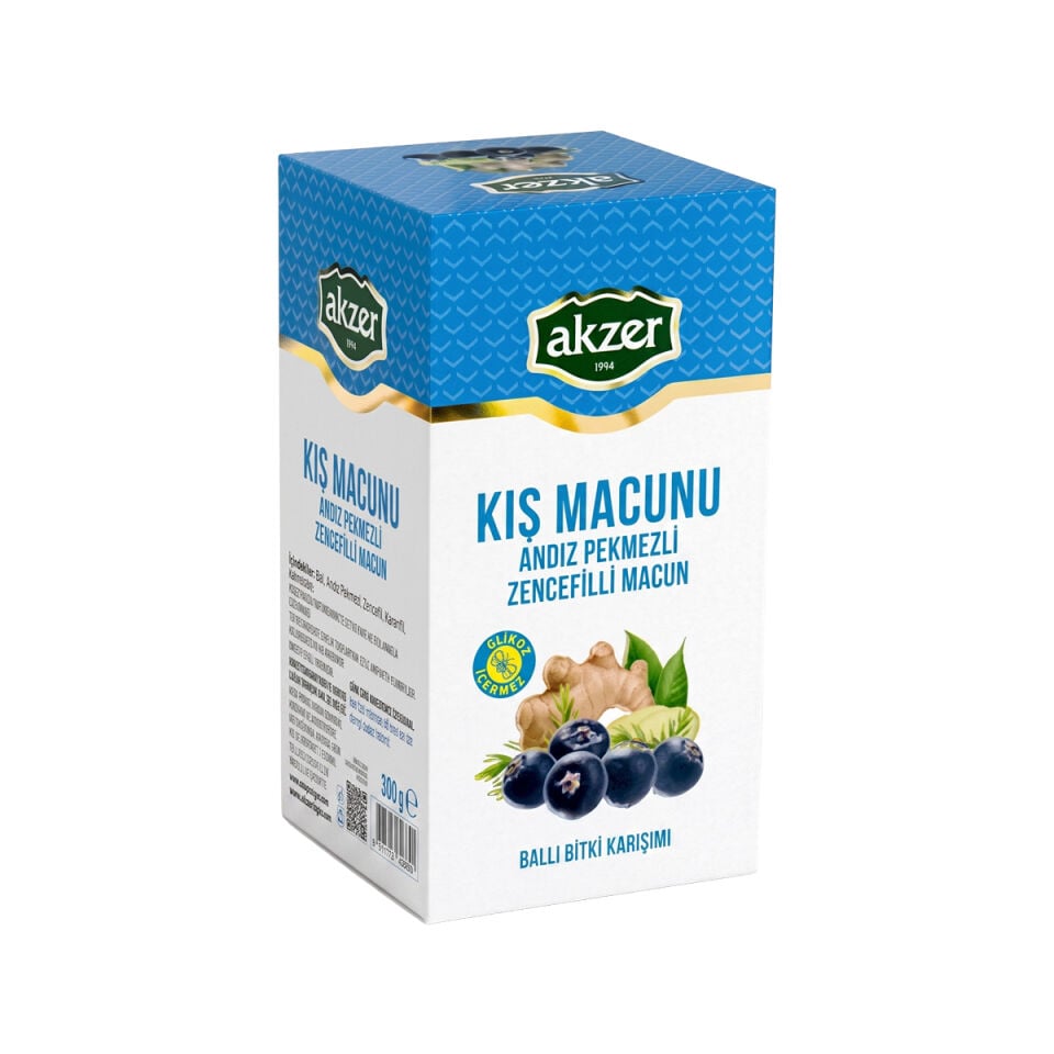 Akzer Andız Pekmezli Zencefilli Macun Kış Macunu 300 gr