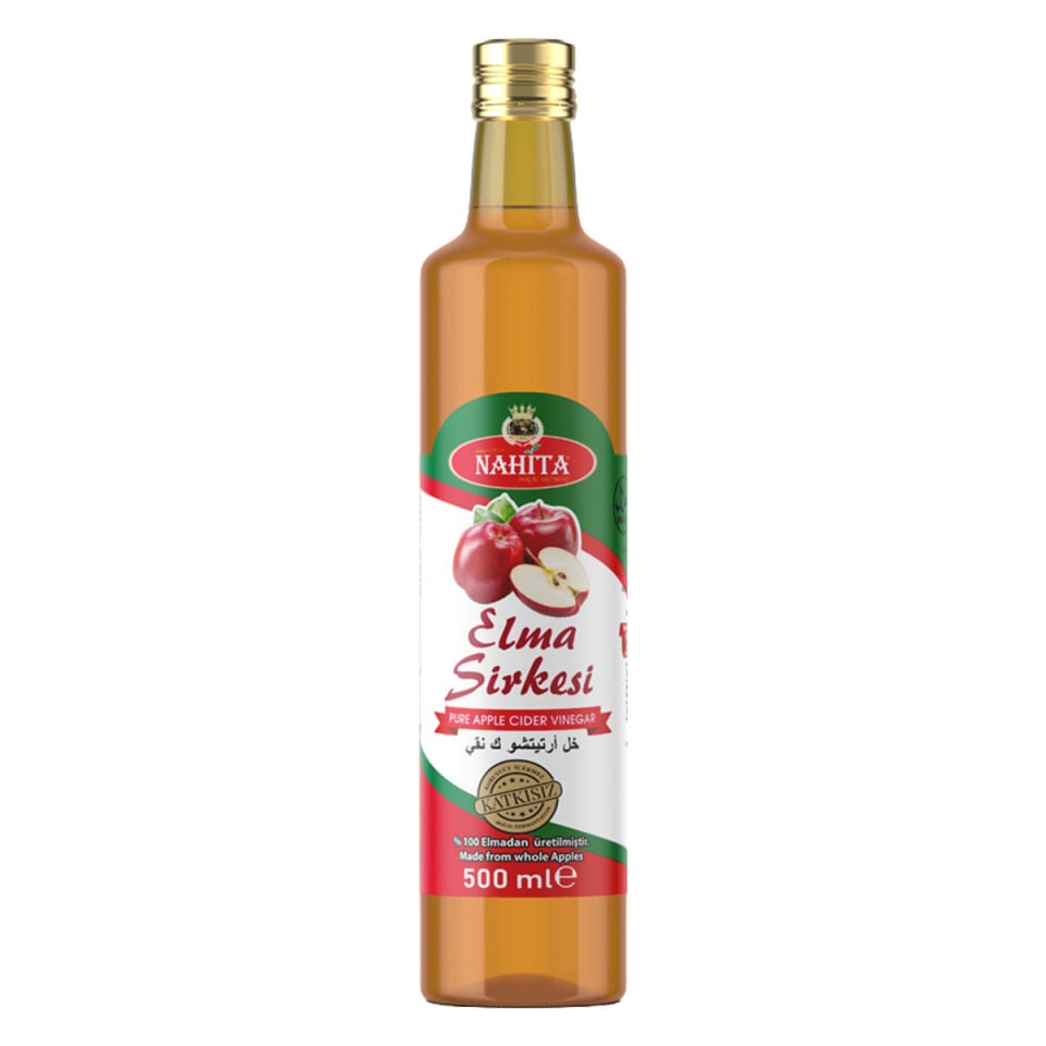 Nahita Elma Sirkesi, Doğal Fermantasyon, %100 Doğal, Katkısız, 500 ml