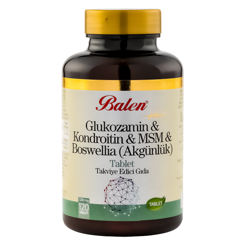 Balen Glukozamin Kondroitin Msm Boswelia Tablet 1200 Mg* 120