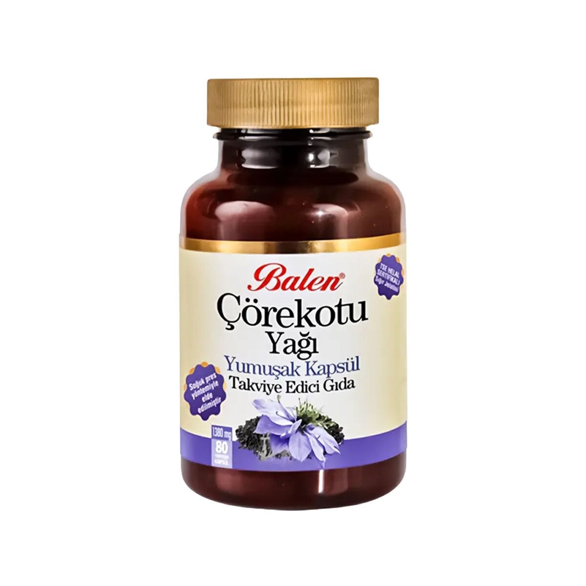 Balen Soğuk Sıkım Çörekotu Yağı Yumuşak Kapsül 1380 MG*80