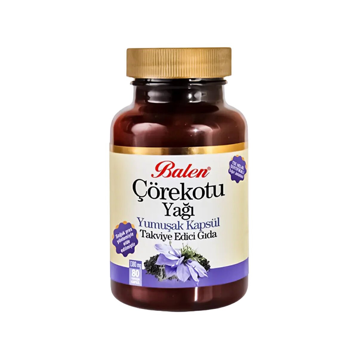 Balen Soğuk Sıkım Çörekotu Yağı Yumuşak Kapsül 1380 MG*80