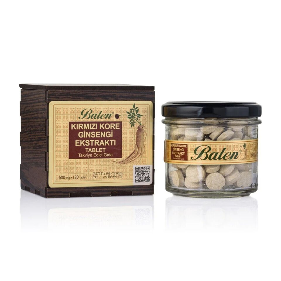 Balen Kırmızı Kore Ginsengi Ekstraktı Tablet 600 MG*120