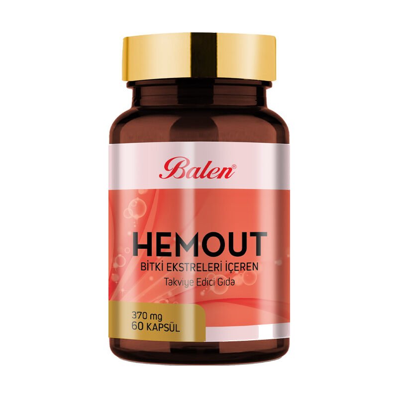 Hemout Kapsül - At Kestanesi, Damar Otu ve Üzüm Çekirdeği Ekstresi (60 Kapsül)