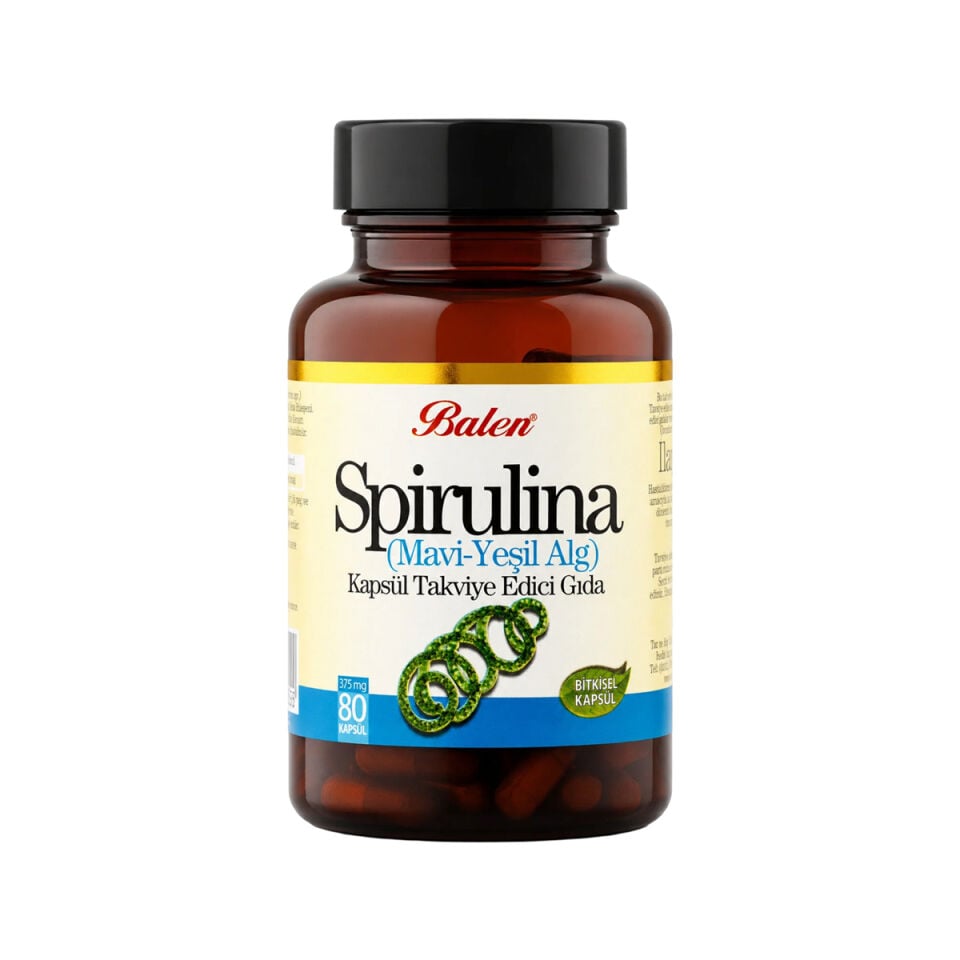 Balen Spirulina 300 mg 80 Kapsül