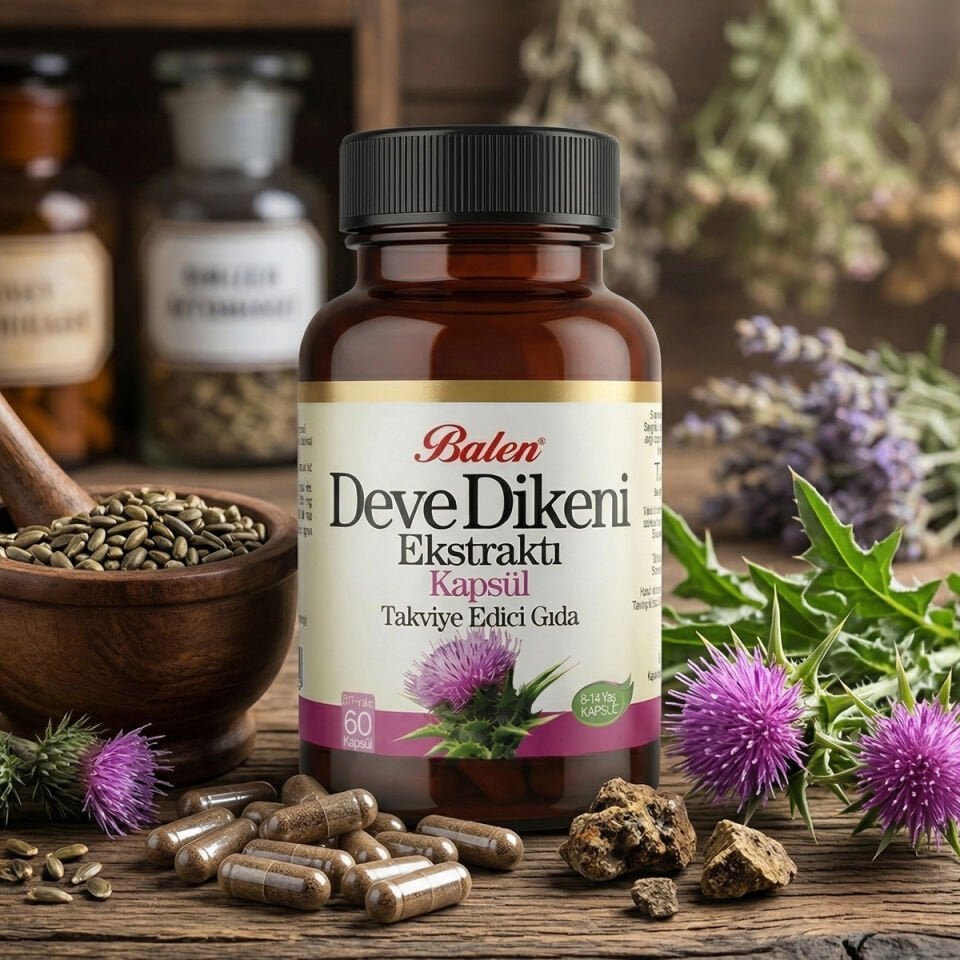 Balen Deve Dikeni Ekstraktı 60 Kapsül (%80 Silymarin - 300 mg)