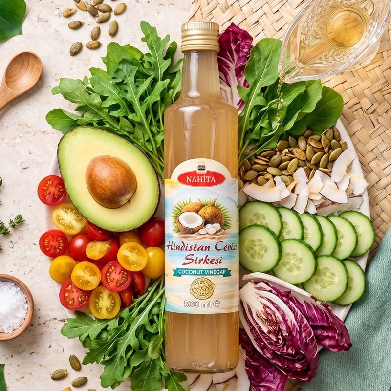 Nahita Hindistan Cevizi Sirkesi 500 ml - Filtresiz, Çiğ Sirke (Coconut Vinegar)