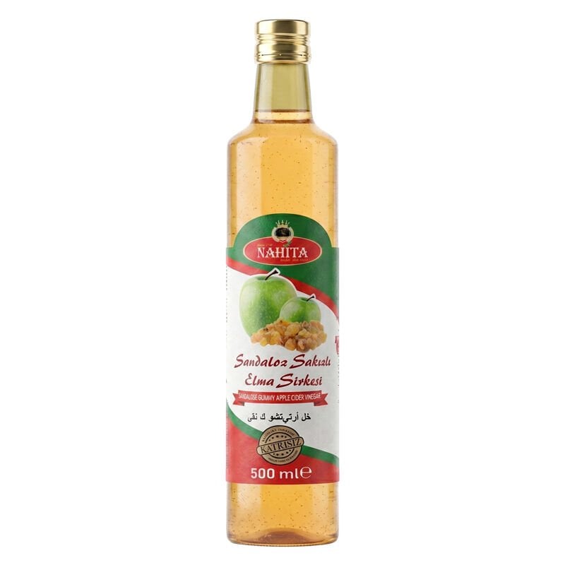 Nahita Sandaloz Sakızlı Elma Sirkesi 500 ml - Doğal Fermente