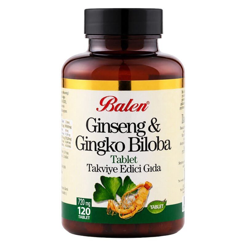 Balen Ginseng Ginkgo Biloba Tablet 720 Mg 120 Adet