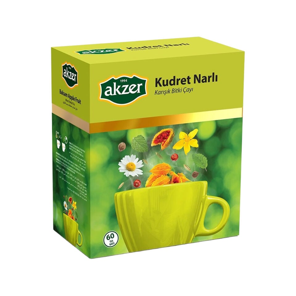 Akzer Kudret Narlı Karışık Bitki Çayı 60'lı