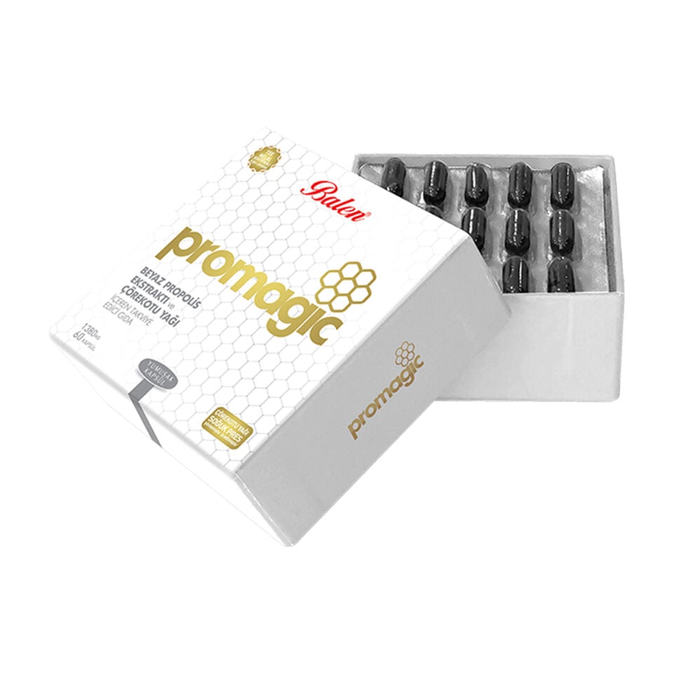 Balen Promagic Propolis Ekstraktı ve Çörekotu Yağı 1380 mg 60 Yumuşak Kapsül