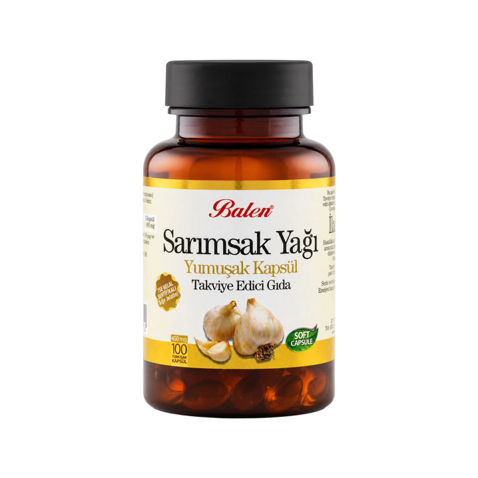 Balen Sarımsak Yağı Yumuşak Kapsül 450 mg 100 Kapsül