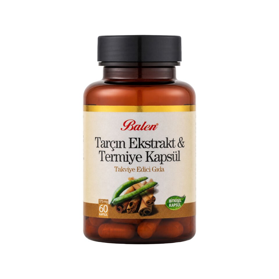 Balen Tarçın Termiye Ekstraktı 375 mg 60 Kapsül