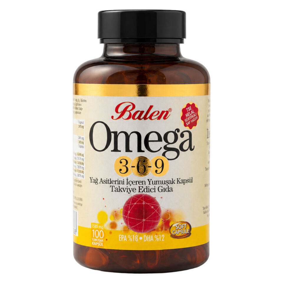 Balen Omega 3-6-9 Yumuşak Kapsül, 1585 mg, 100 Kapsül