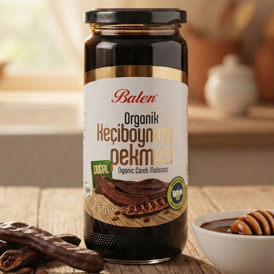 Balen Organik Keçiboynuzu Pekmezi (Harnup Pekmezi) 625 gr