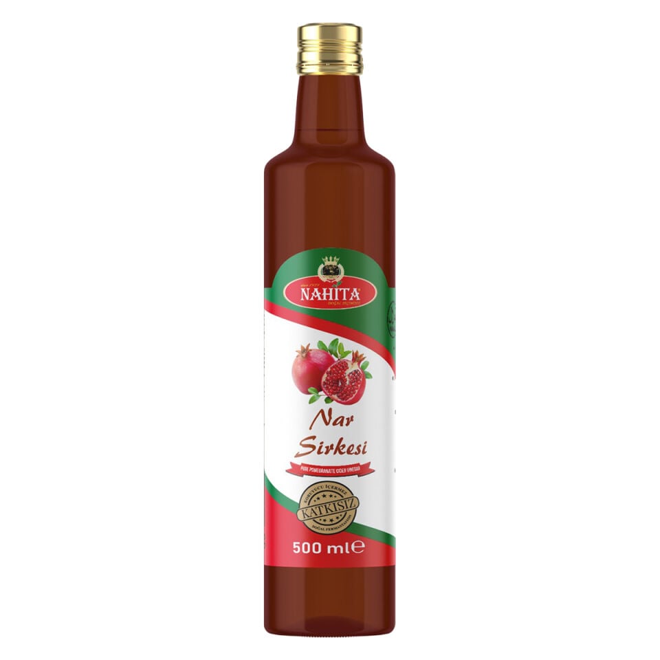 Nahita Nar Sirkesi 500 ml Doğal Fermente Katkısız Nar Sirkesi Cam Şişe